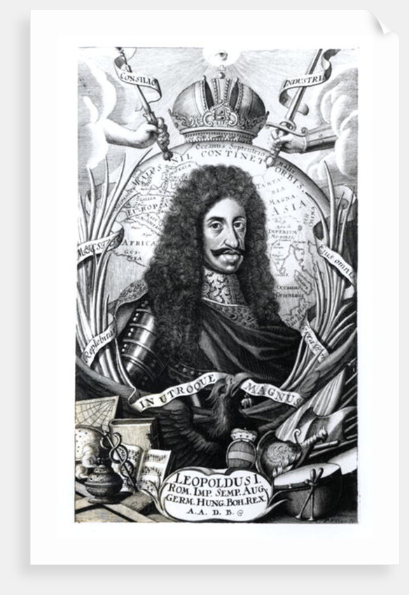 Leopold I, King of Hungary and Holy Roman Emperor, engraved by Philipp Kilian by German School