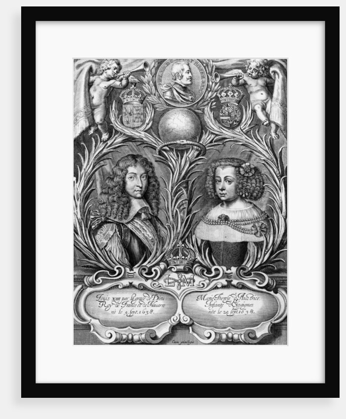 Louis XIV, King of France and Marie-Therese of Austria by Pierre Cocus