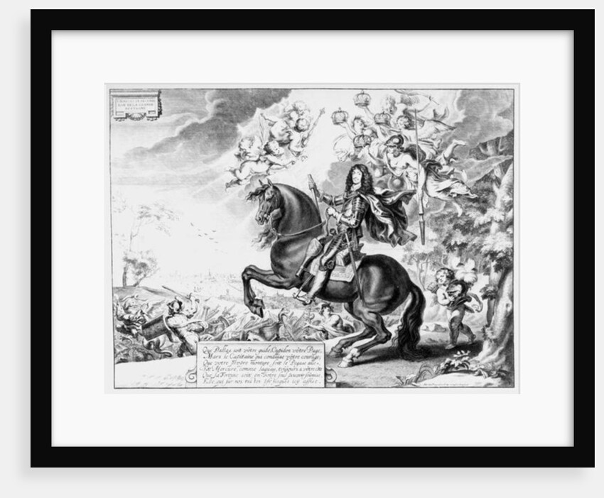 Equestrian Portrait of Charles II with Gods by Cornelius van Caukercken