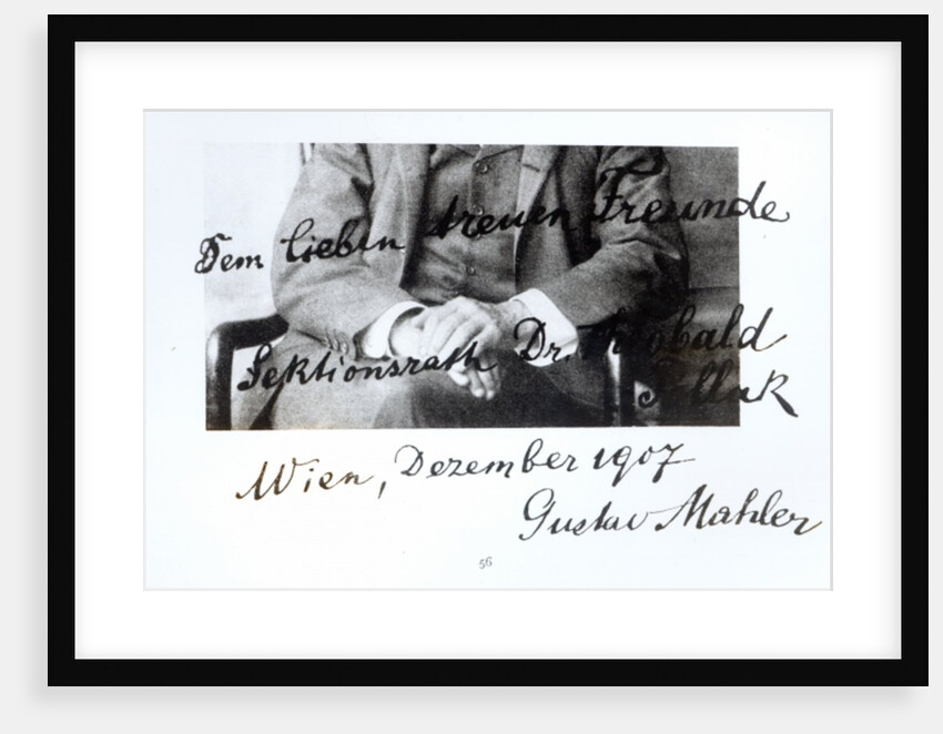 Extract from a letter from Gustav Mahler, December 1907 by Anonymous