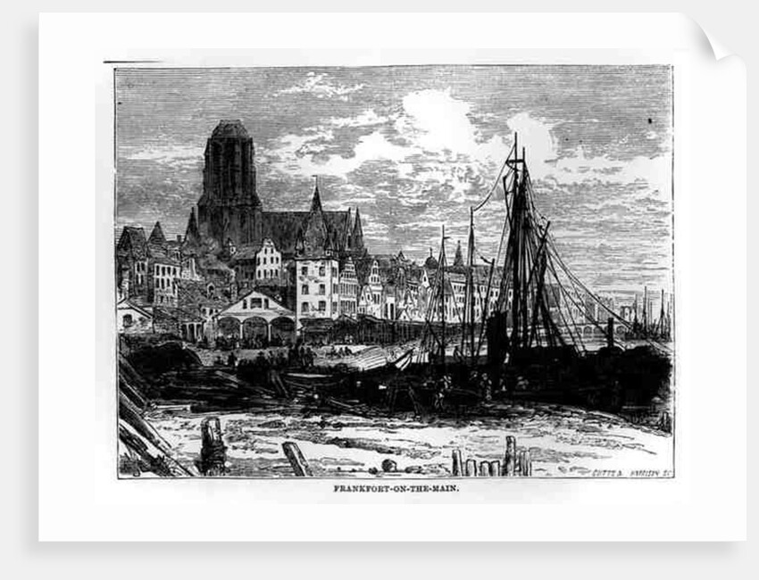 View of Frankfort-on-the-Main with the White Ladies Church in the background by William Henry James Boot