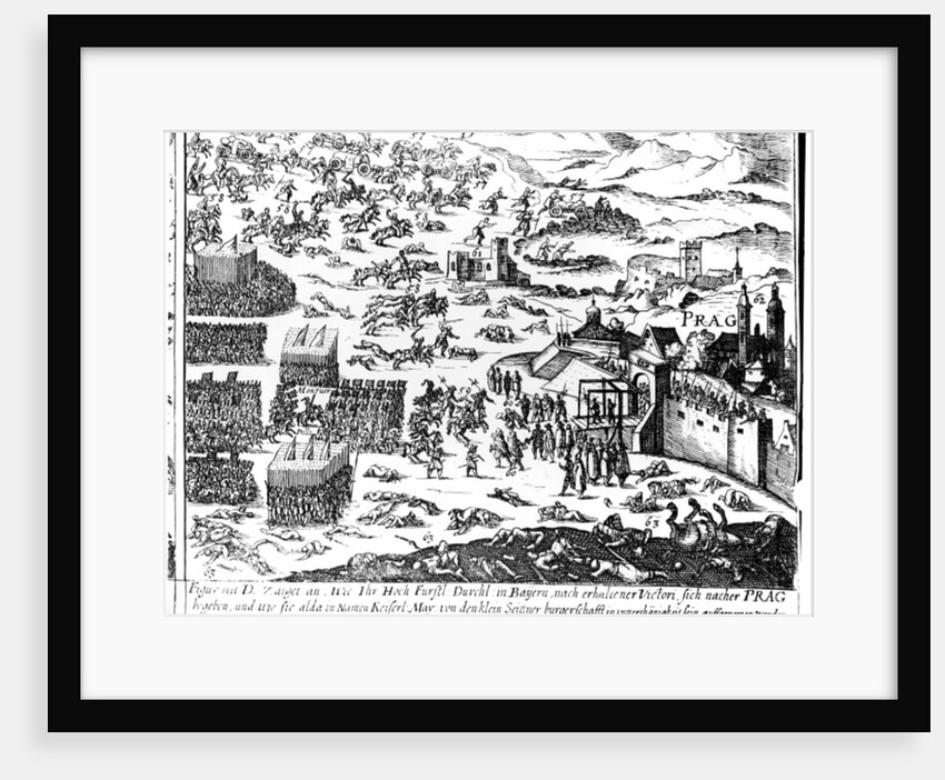 Defenestration of Prague, 1618 by German School