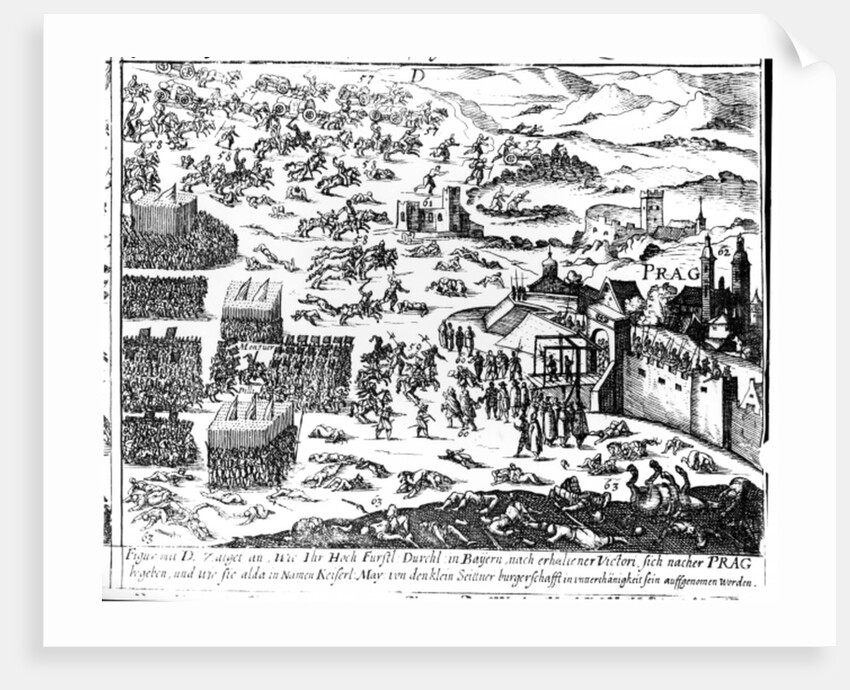 Defenestration of Prague, 1618 by German School