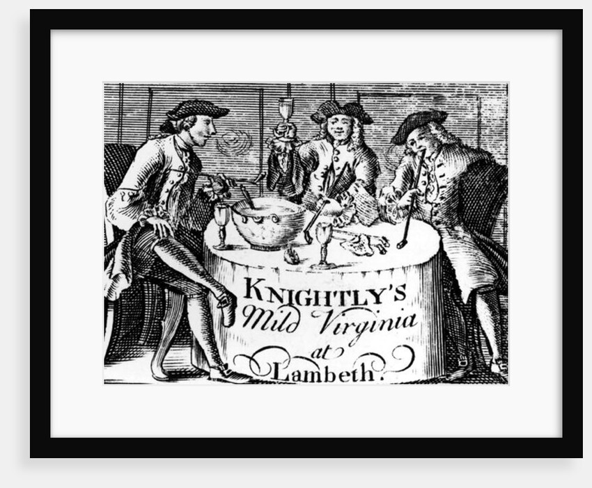 Advertisement for 'Knightly's Mild Virginia at Lambeth' by English School