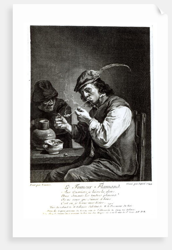 The Flemish Smoker by David the Younger Teniers (after)
