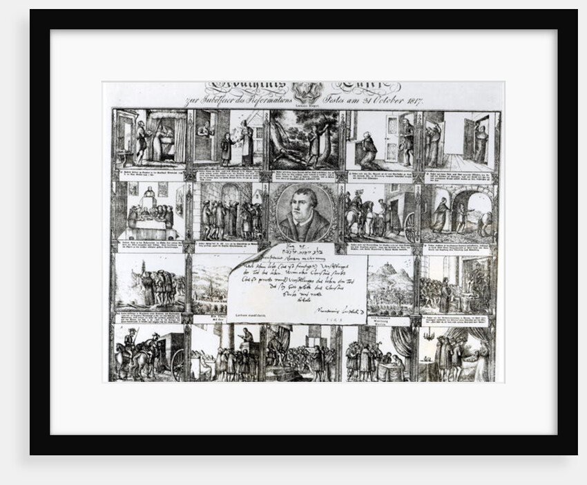 A Feast to Celebrate the Reformation on 31 October 1817: The Life of Martin Luther by German School