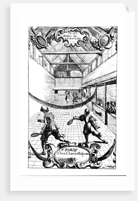 A Royal Game of Tennis in the Jeu de Paume, 16th century by French School