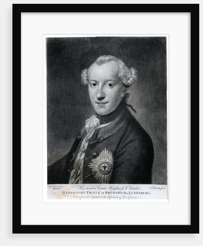 Portrait of His Most Serene Highness Charles, Prince of Brunswick, Luneburg and Wolfenbuttel by German School