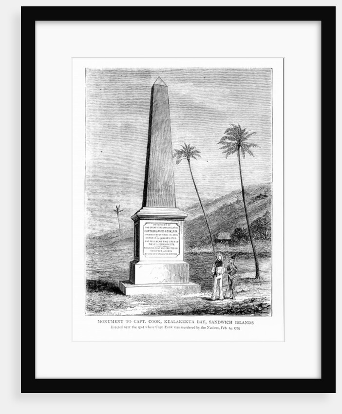Monument to Captain James Cook, Kealakekua Bay, Sandwich Islands by English School