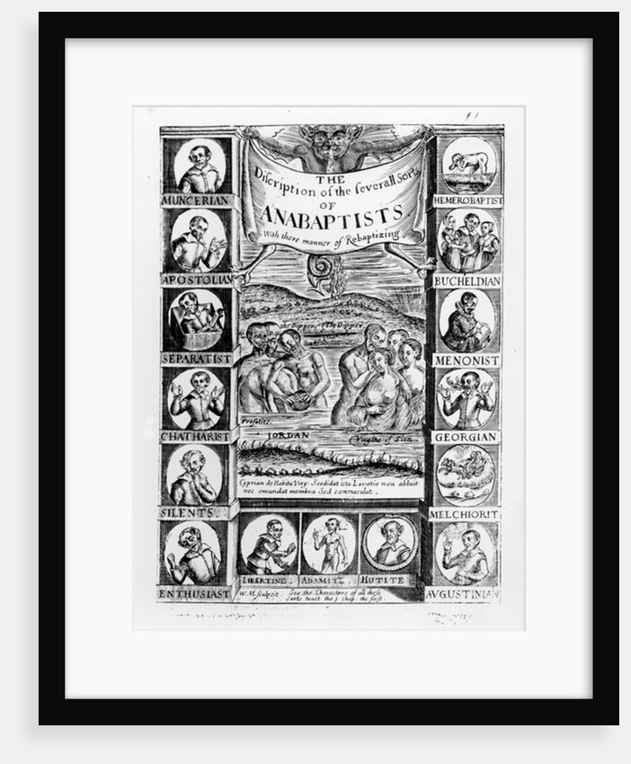 Description of the several sorts of Anabaptists, 1645 by English School