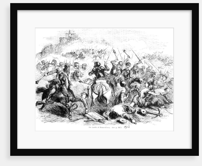The Battle of Bannockburn in 1314 by English School