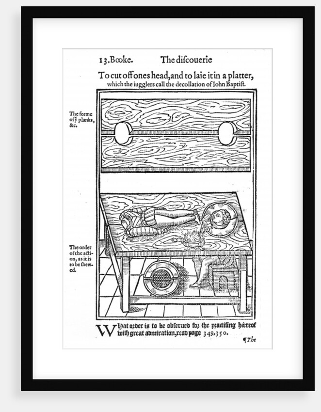 How to Cut Off One's Head, and To Lay it on a Platter, 1584 by English School