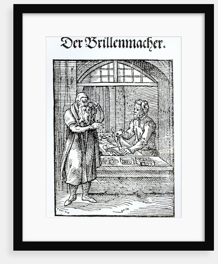 The Glasses Maker. by German School
