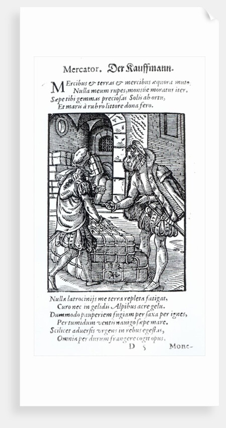 The Merchant. by German School