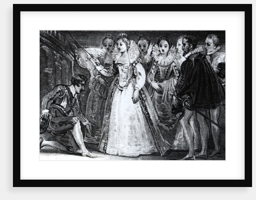 Queen Elizabeth I Knighting Francis Drake in 1581 by English School