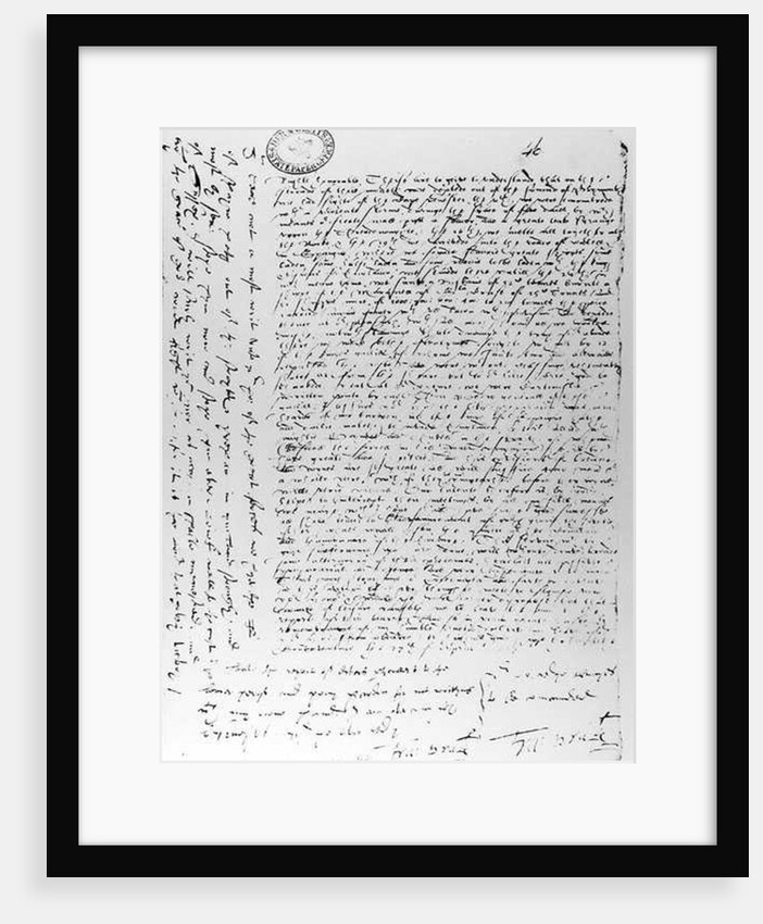 The written dispatches of Sir Francis Drake from Cadiz, 1587 by English School