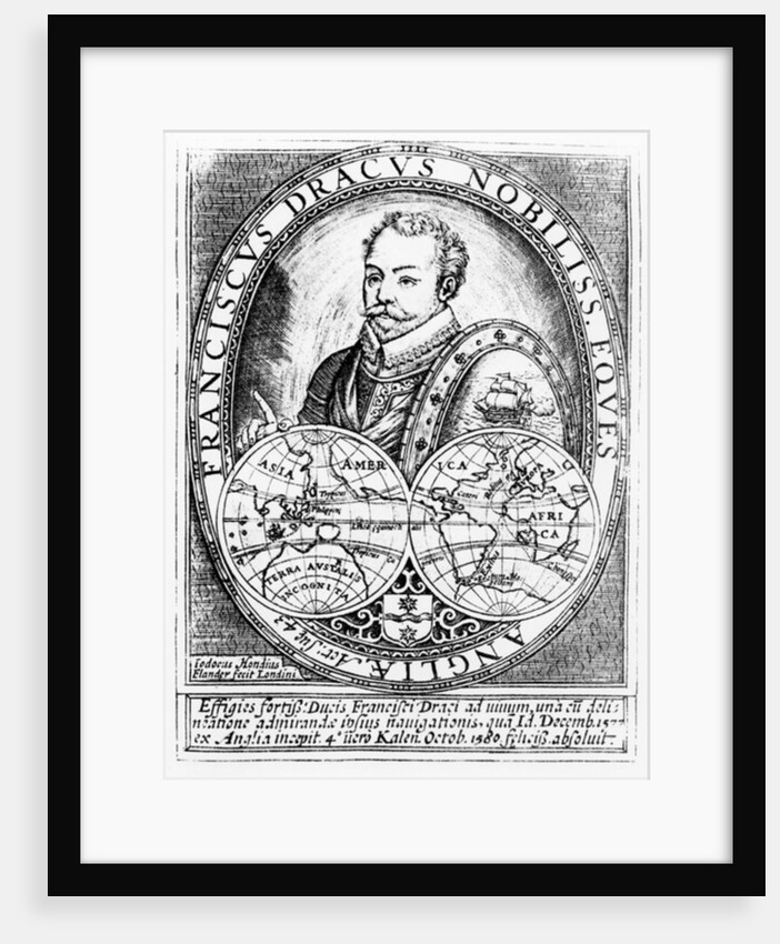 Portrait of Sir Francis Drake at the Age of 43 by English School