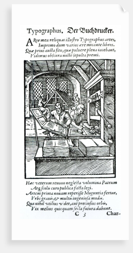 The Typographer. by German School