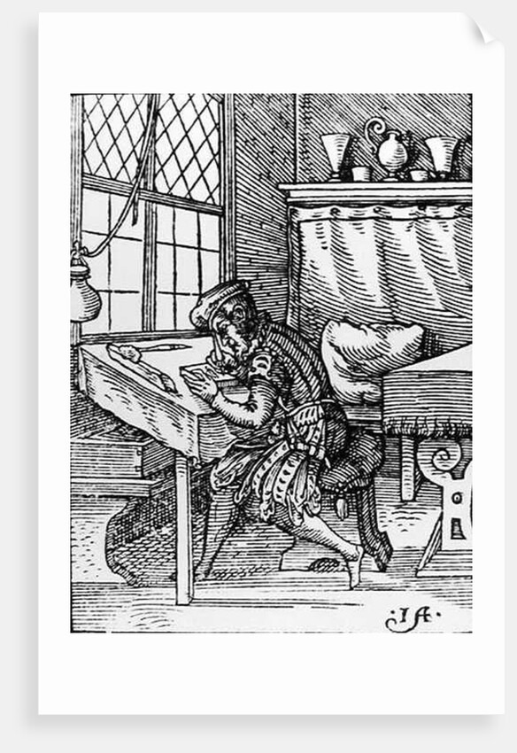 The Engraver by German School