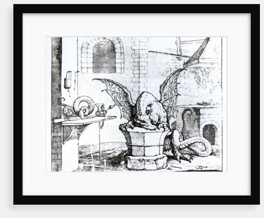 A Dragon in a Workshop by English School