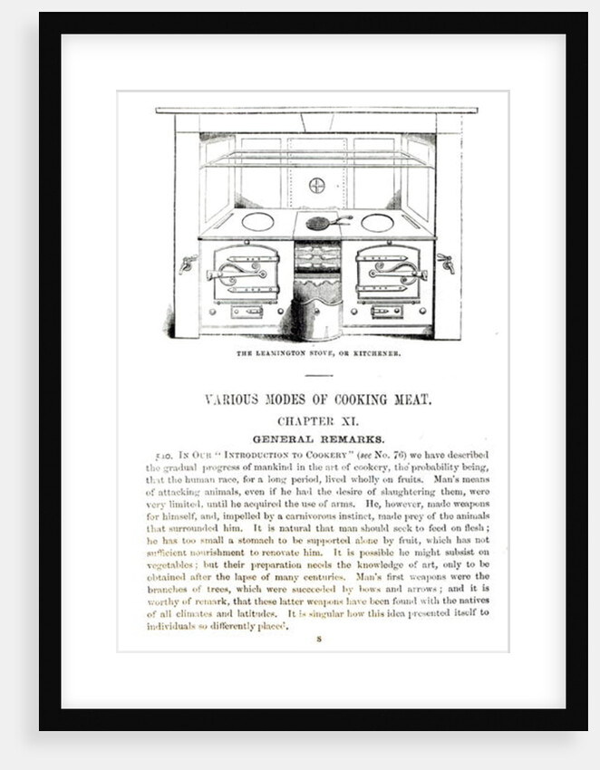 The Leamington Stove, or Kitchener, from Chapter XI of 'Beeton's Book of Household Management' by Isabella Mary Beeton by English School