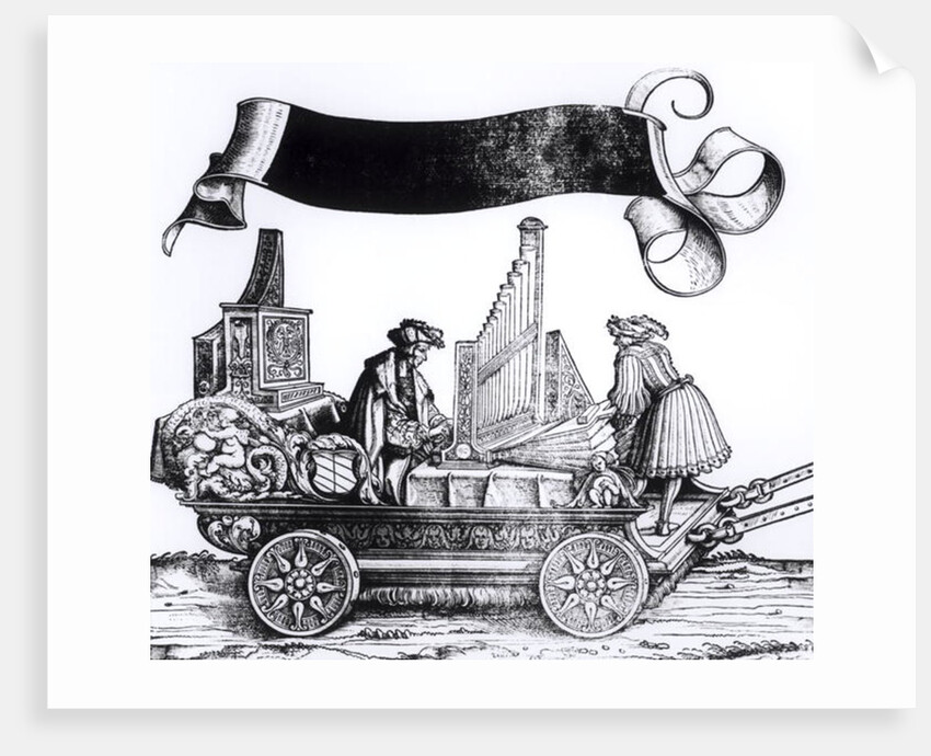 A Musical Carriage by Hans Burgkmair