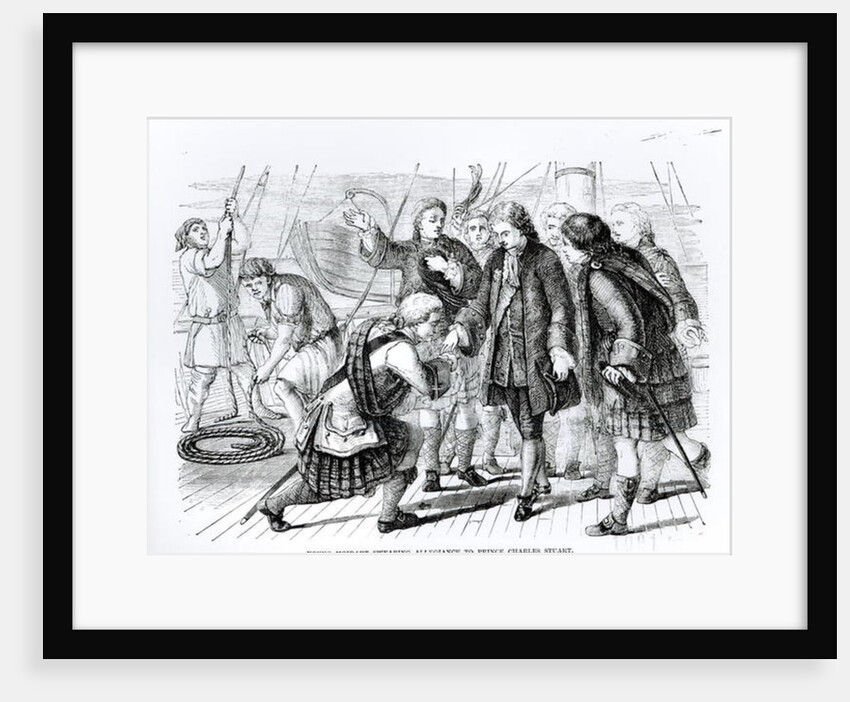 Young Moidart Swearing Allegiance to Prince Charles Edward Stuart by English School