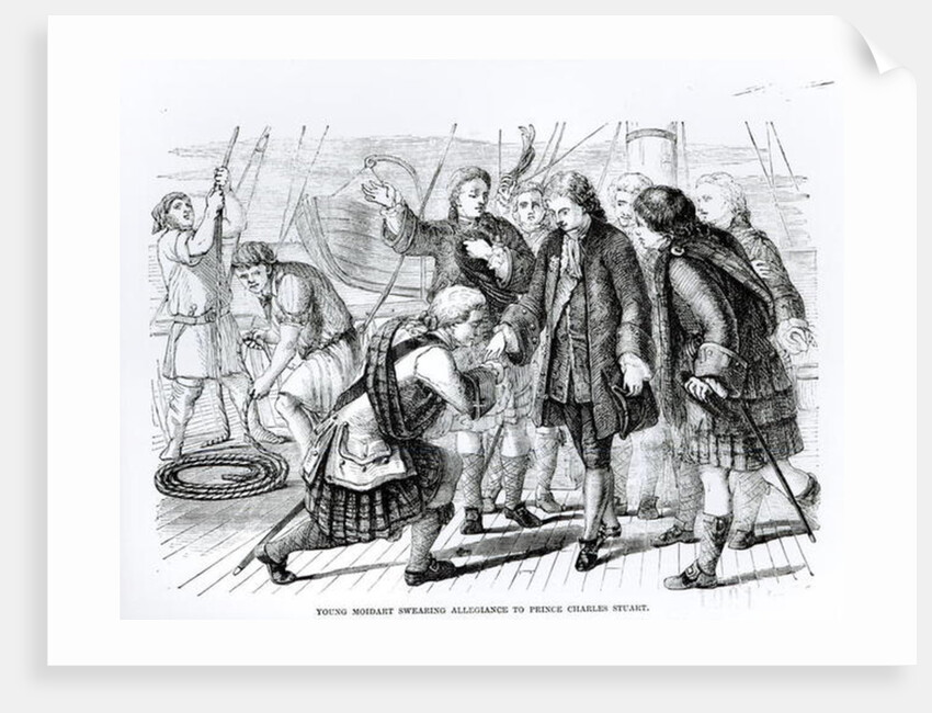 Young Moidart Swearing Allegiance to Prince Charles Edward Stuart by English School