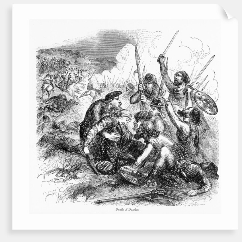 Death of Dundee in 1675 by English School