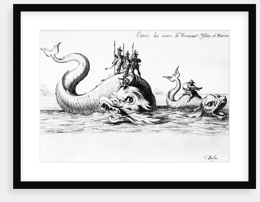 The Entrance of the Lords of Vroncourt, Tyllon, and Marimont by Jacques Callot