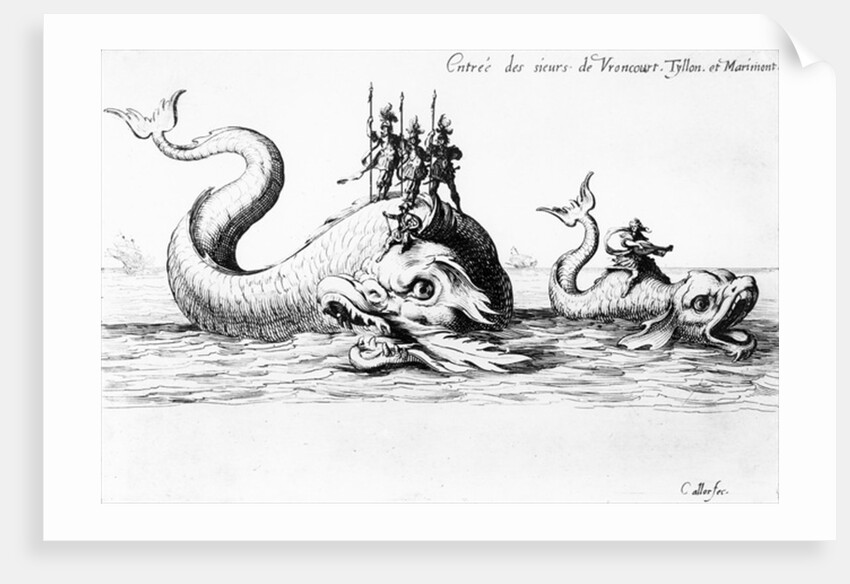 The Entrance of the Lords of Vroncourt, Tyllon, and Marimont by Jacques Callot