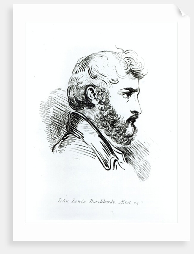 Portrait of John Lewis Burckhardt at the Age of 24 by English School
