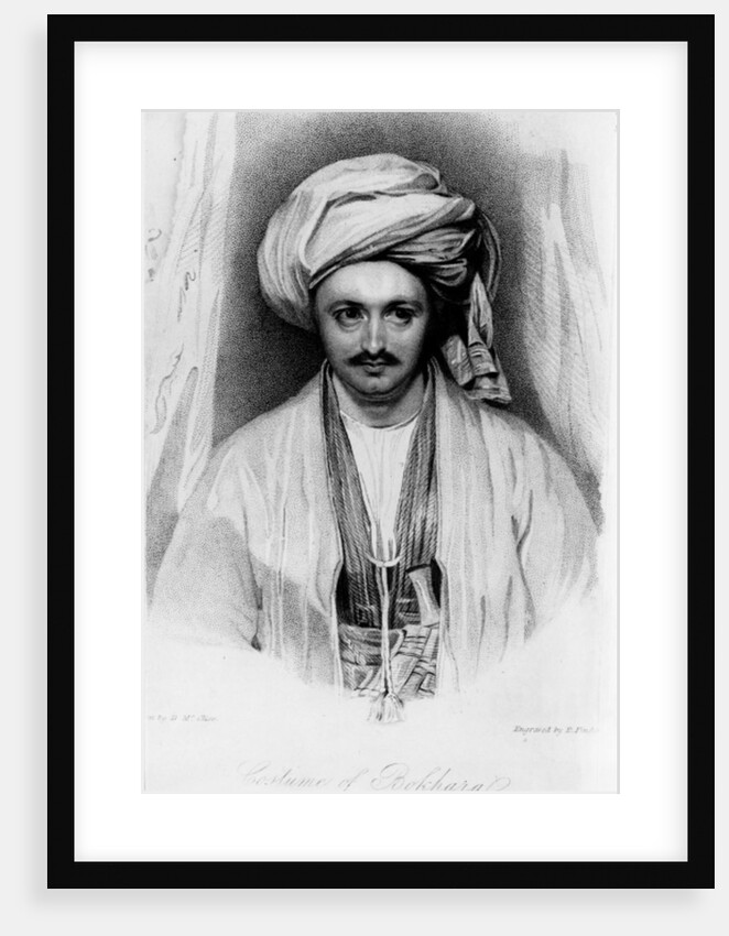 Portrait of Sir Alexander Burnes engraved by E.Findes by D (after) McClise