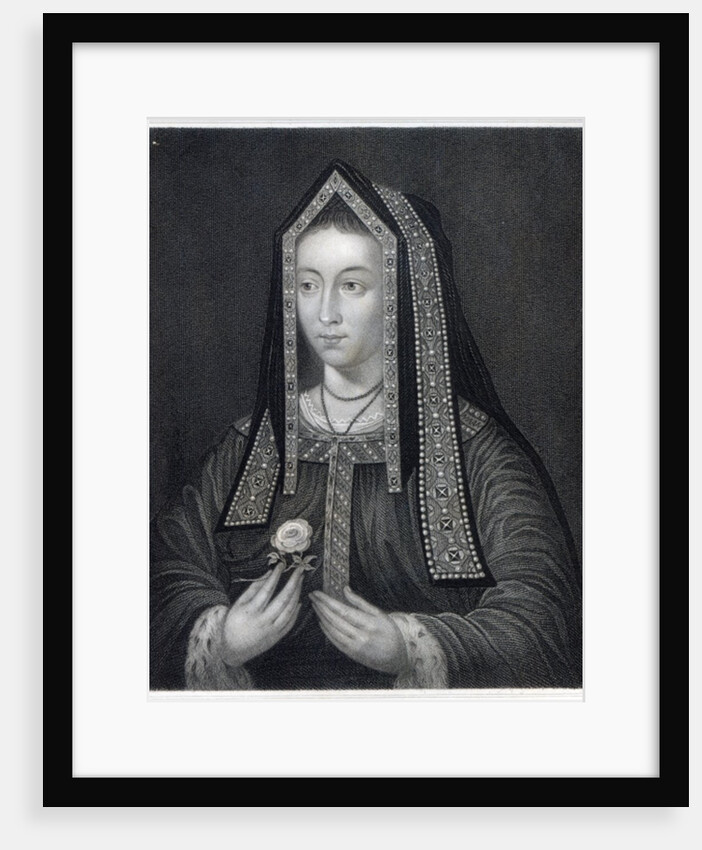 Portrait of Elizabeth of York by William the Younger Holl