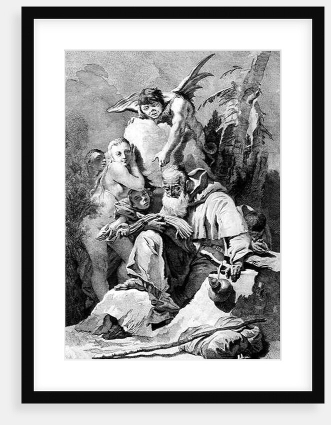 St. Anthony Abbot enduring the temptations of the Devil by Giovanni Battista Tiepolo