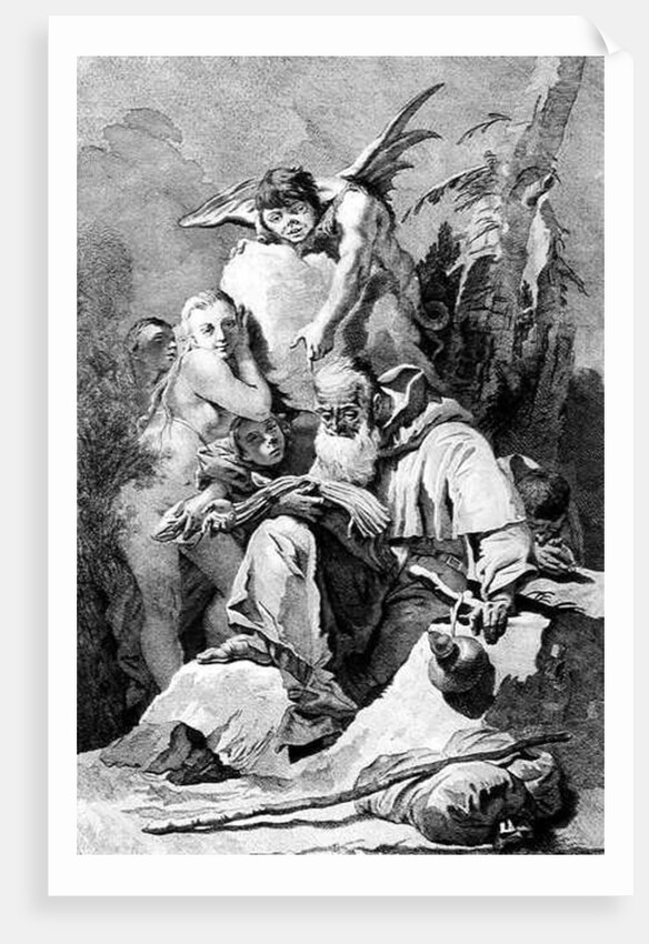 St. Anthony Abbot enduring the temptations of the Devil by Giovanni Battista Tiepolo