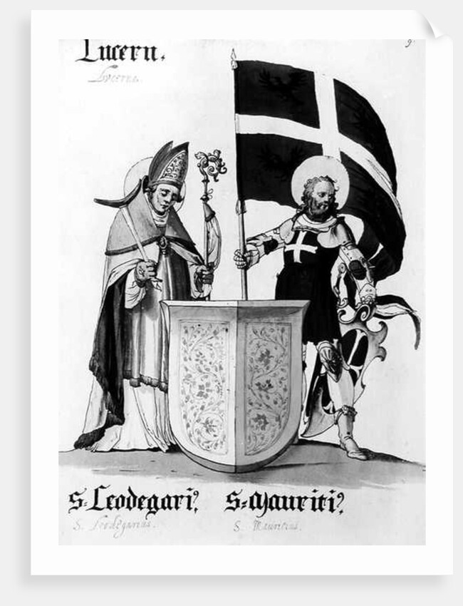 Saints Leodegarius and Mauritius by English School