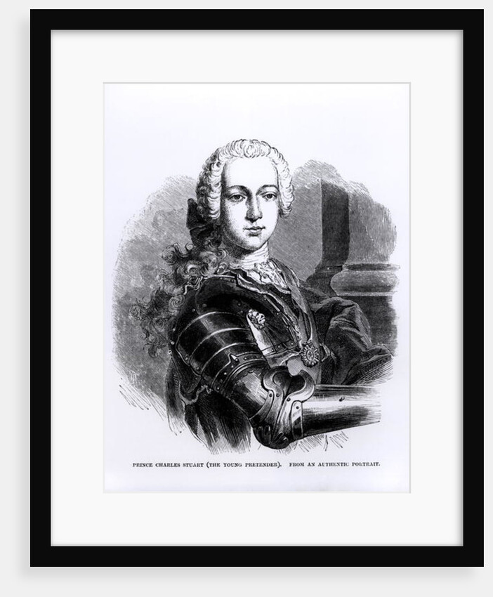 Portrait of Prince Charles Edward Stuart The Young Pretender by English School