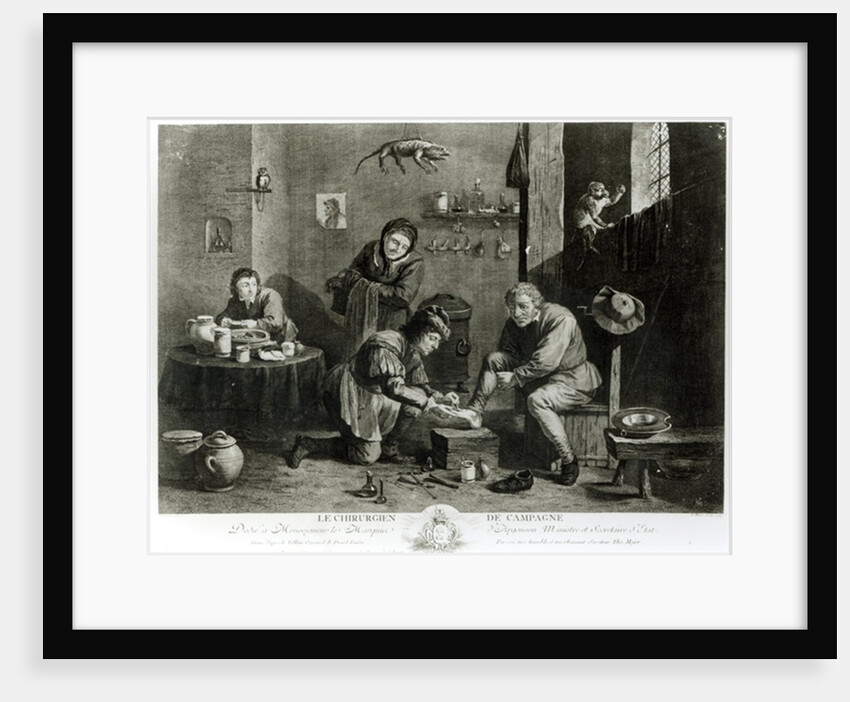 The Country Surgeon, engraved by Thomas Major 1747 by David the Younger (after) Teniers