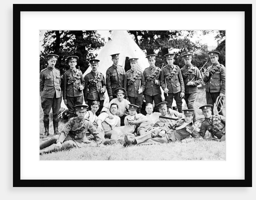 Group portrait of the 'London Mounted Army Service Corp' by English Photographer