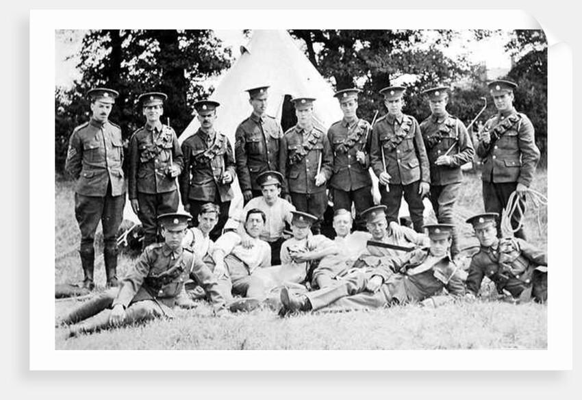 Group portrait of the 'London Mounted Army Service Corp' by English Photographer
