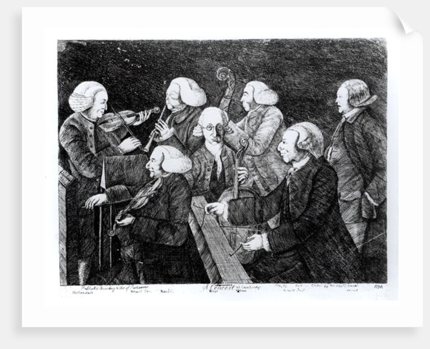 A Concert at Cambridge, 1770 by English School