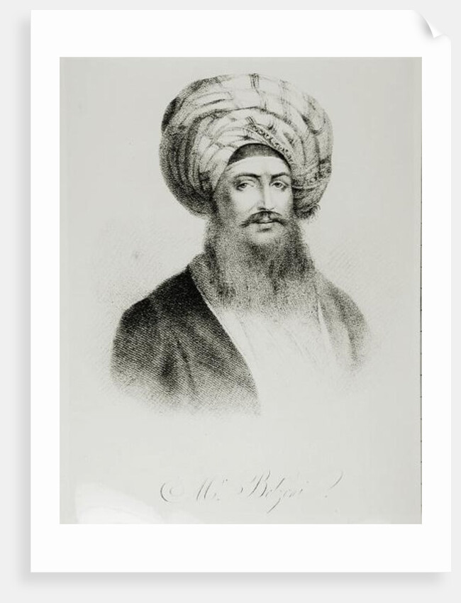 Portrait of Giovanni Battista Belzoni by English School