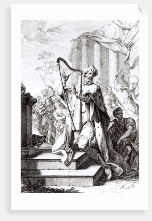 King David Playing the Lyre by Giuseppe Camerata (after)