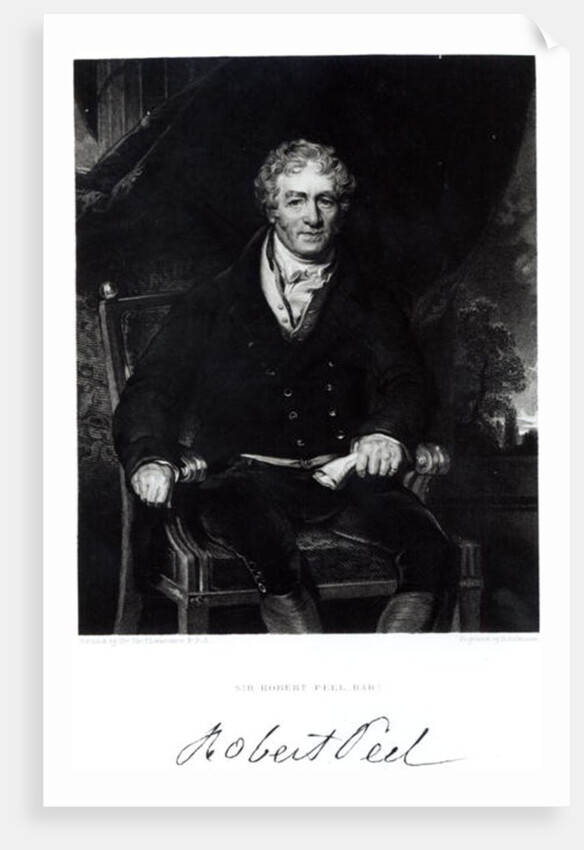Portrait of Sir Robert Peel by Thomas Lawrence (after)