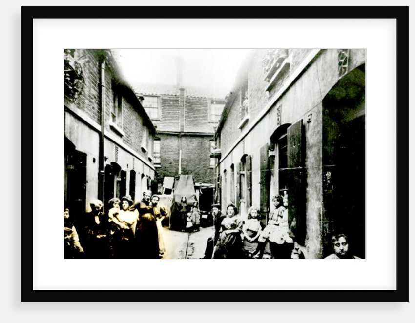 Slum in Victorian London by English Photographer