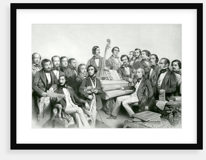 The Musical Union, publ. by Hanhart, 1851 by Charles Baugniet