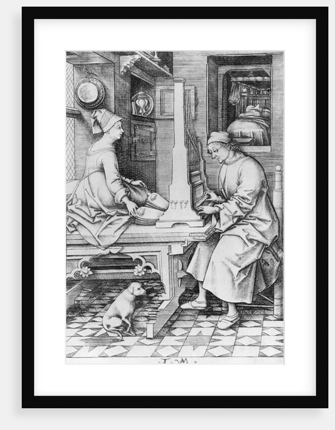 Positive Organ by Israhel van the younger Meckenem