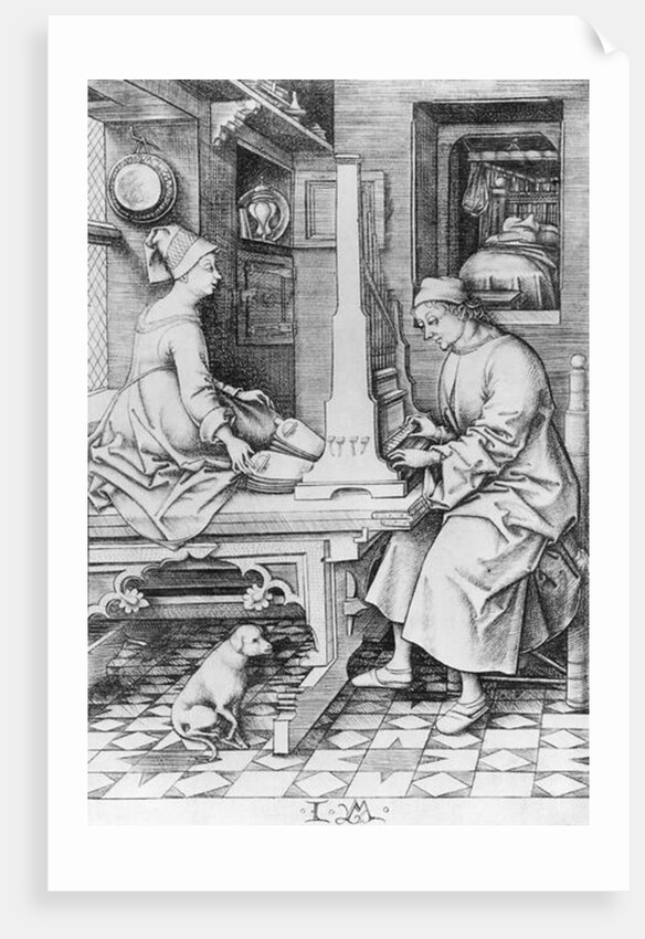 Positive Organ by Israhel van the younger Meckenem