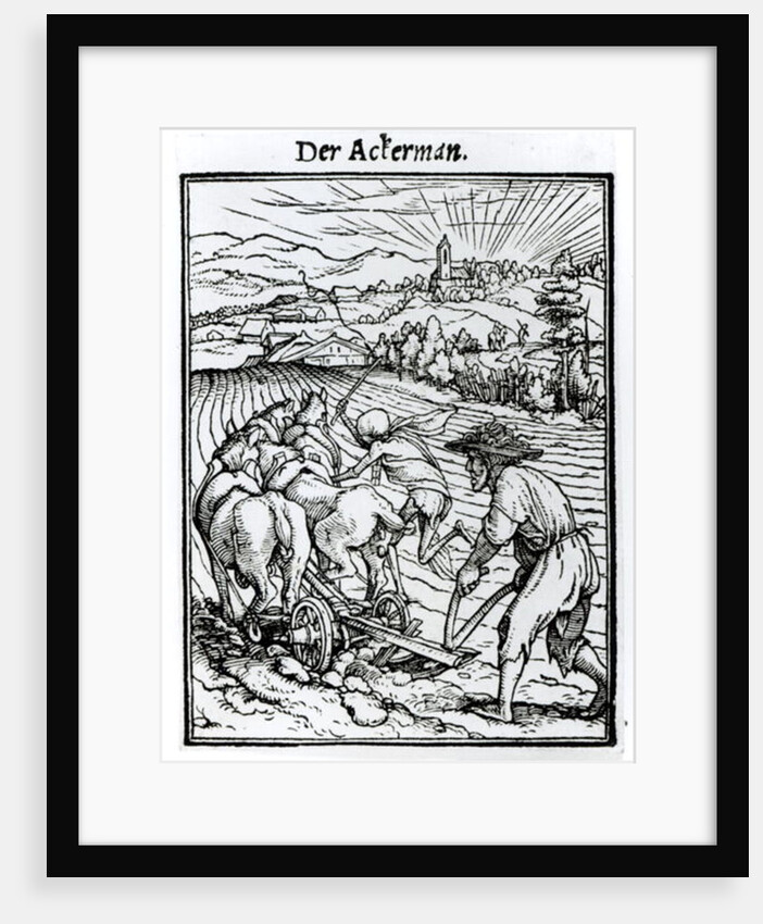 Death and the Ploughman by Hans Holbein the Younger